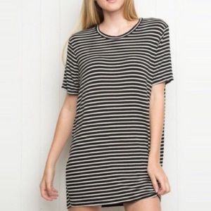 Brandy Melville Short Sleeve Striped shirt dress